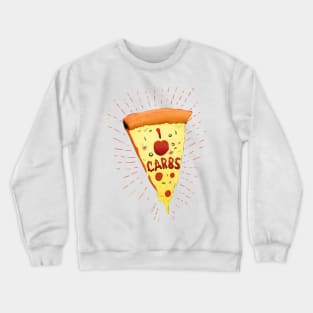 I Heart Carbs Pizza Shirt Crewneck Sweatshirt